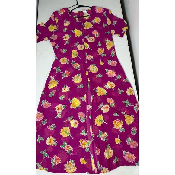 VNG Divina Of Switzerland Women’s Bohemian Floral Fusia Dress Sz 44 EU/L US*Note - Picture 8 of 13